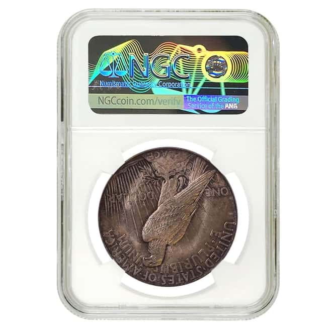 1921 Peace Silver Dollar $1 High Relief NGC MS 62