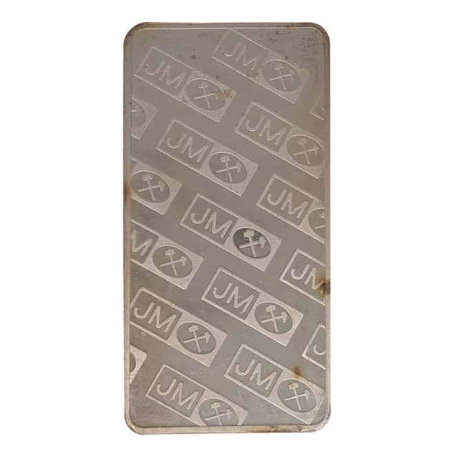 10 oz Johnson Matthey Silver Bar (R-Serial Number Prefix)