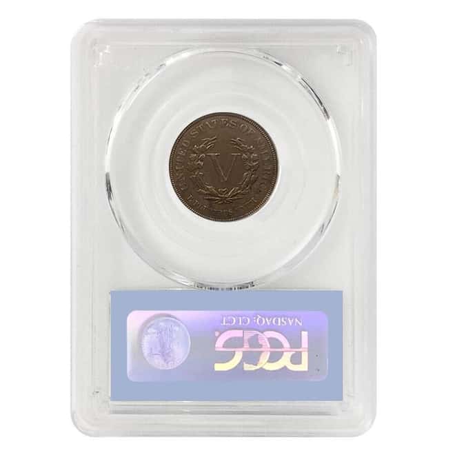 1883 Liberty V Nickel 5C No "CENTS" PCGS AU 55