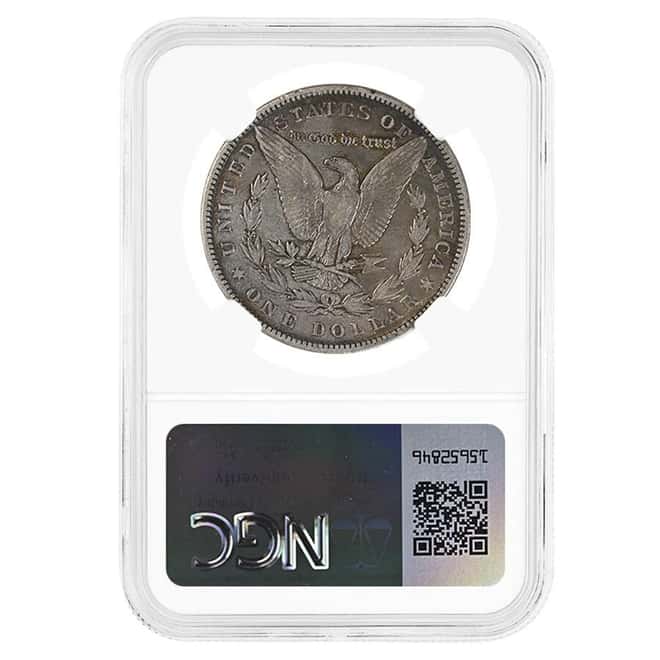 1884 Morgan Silver Dollar $1 NGC VF Details (Toned)