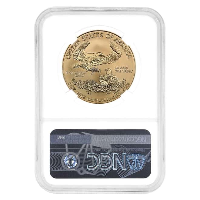 2018 1 oz $50 Gold American Eagle NGC MS 70 FDOI (Moy)