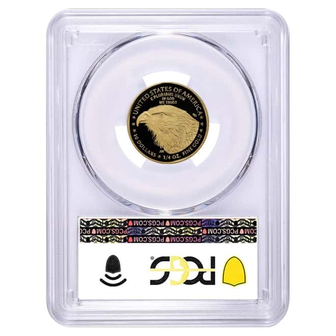 2022-W 1/4 oz $10 Proof Gold American Eagle PCGS PF 70 DCAM