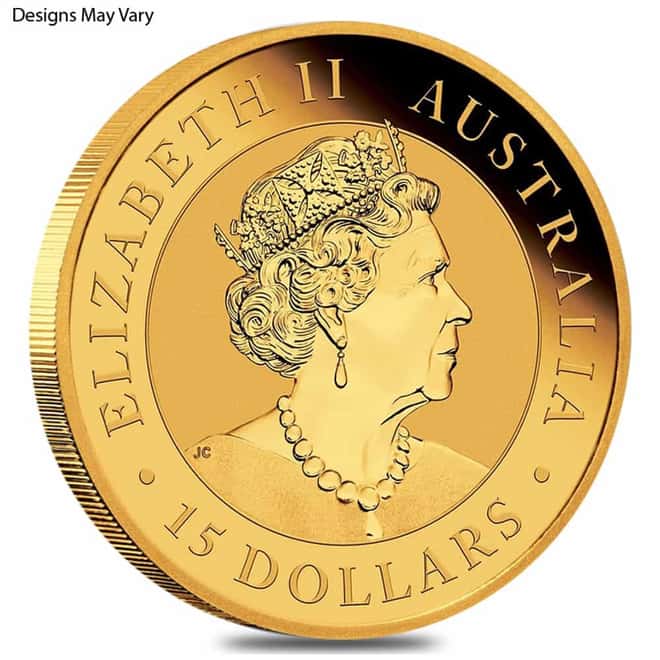 1/10 oz Gold Australian Kookaburra Perth Mint BU (Random Year)