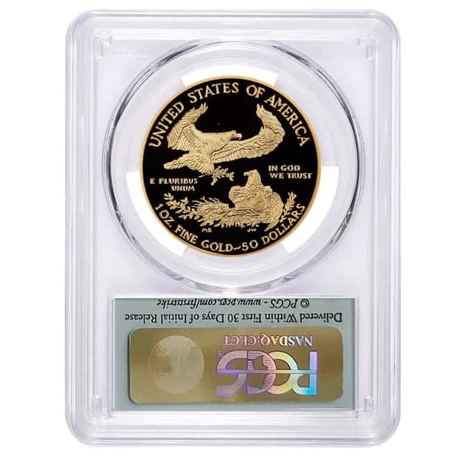 2013-W 1 oz $50 Proof Gold American Eagle PCGS PF 70 DCAM First Strike