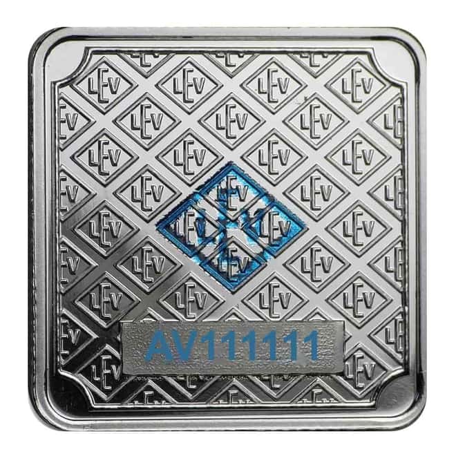 NO ASSAY - 10 Gram Geiger Original Square Silver Bar .999 Fine