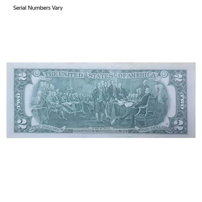1976 $2 Federal Reserve Note Currency Note Avg Circ