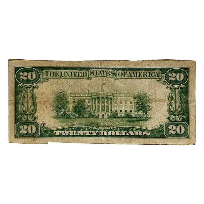 1928 $20 Federal Reserve Note United States Cull