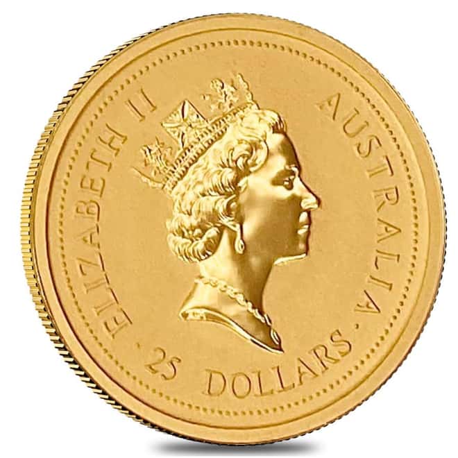 1996 1/4 oz Gold Lunar Year of The Mouse BU Australia Perth Mint In Cap (Series I)