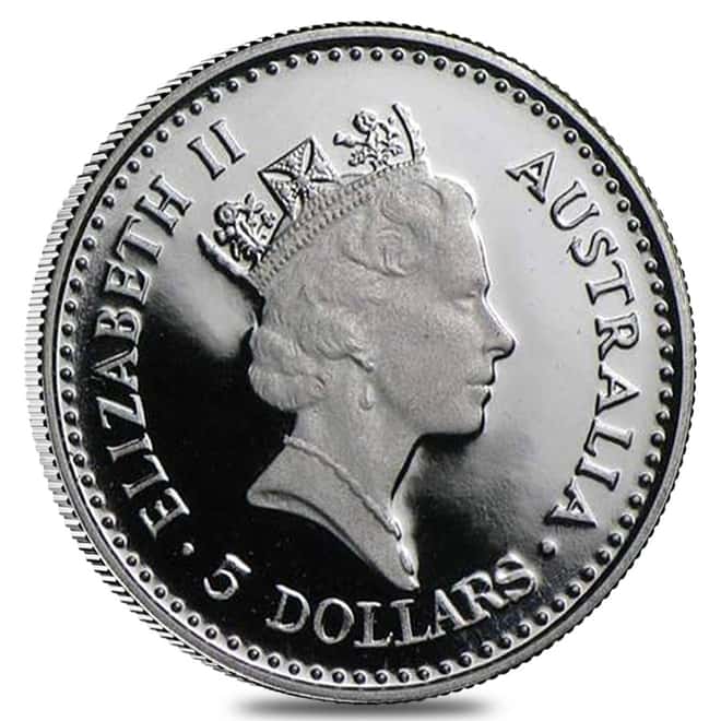 1989 1/20 oz Proof Platinum Australian Koala Perth Mint .9995 (w/ Presentation Sleeve)