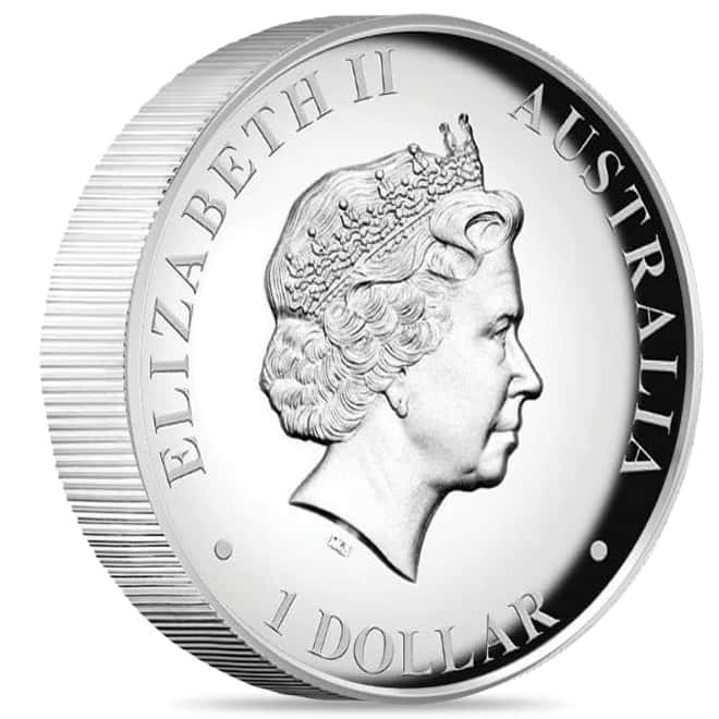 2015 1 oz Proof Silver Australian Kangaroo High Relief Perth Mint Coin