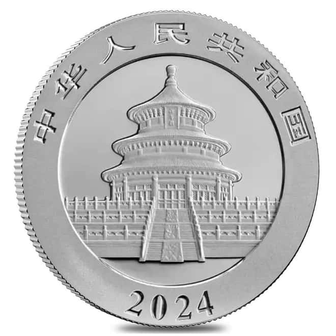 2024 30 gram Chinese Silver Panda 10 Yuan BU
