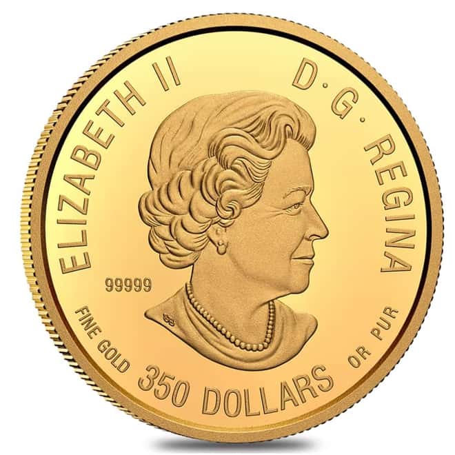 2021 Canada 35 gram Proof Gold Coin The Caribou - Wildlife Portraits .99999 Fine (w/Box & COA)