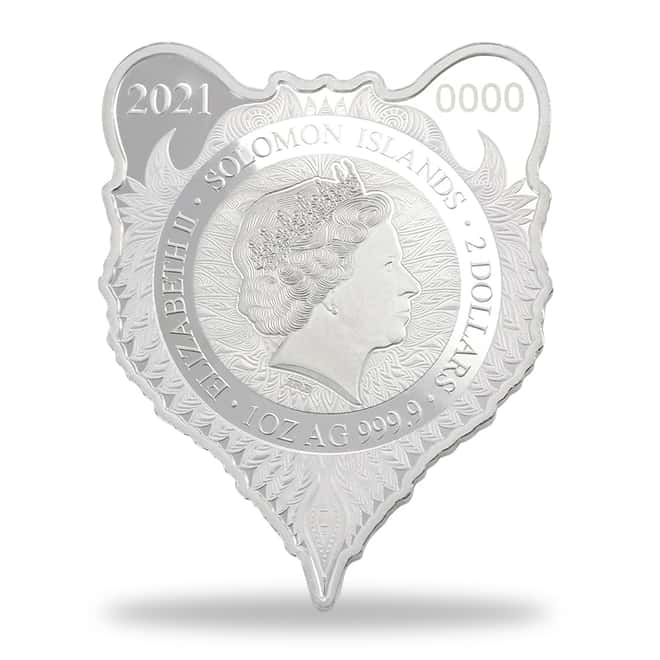 2021 Solomon Islands 1 oz Grizzly - Spirit Animals Colorized Silver Coin .9999 Fine (w/Box & COA)
