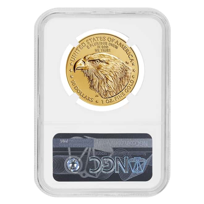 2021 1 oz Gold American Eagle Type 2 NGC MS 70 Early Releases