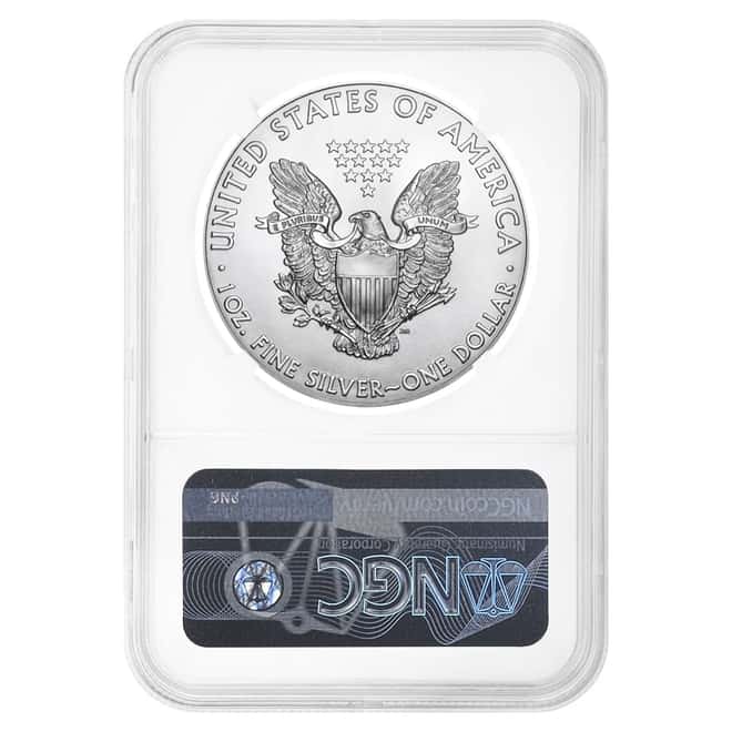 2021 (P) 1 oz Silver American Eagle NGC MS 69 ER Emergency Production
