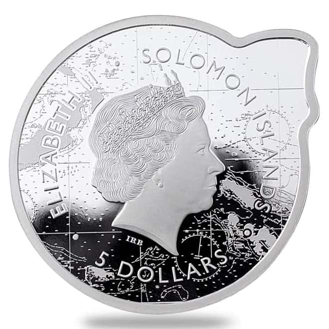 2021 2 oz Silver Polar Bear - Ocean Predators Solomon Islands $5 Coin .9999 Fine (w/Box & COA)