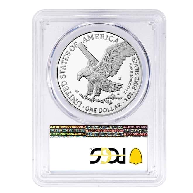 2021-S 1 oz Proof Silver American Eagle Type 2 PCGS PF 69 FS (SF Label)