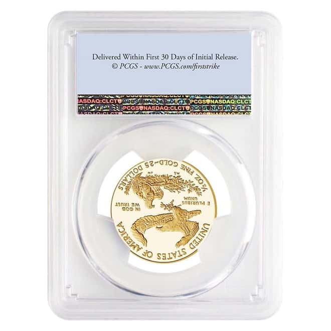 2021-W 1/2 oz $25 Proof Gold American Eagle PCGS PF 69 DCAM First Strike