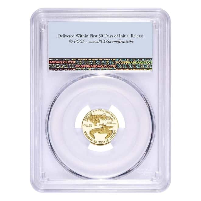 2021-W 1/10 oz $5 Proof Gold American Eagle PCGS PF 69 DCAM First Strike