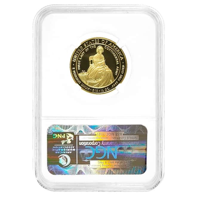 2007 W 1/2 oz $10 First Spouse - Martha Washington Proof Gold Coin NGC PF 70 UCAM