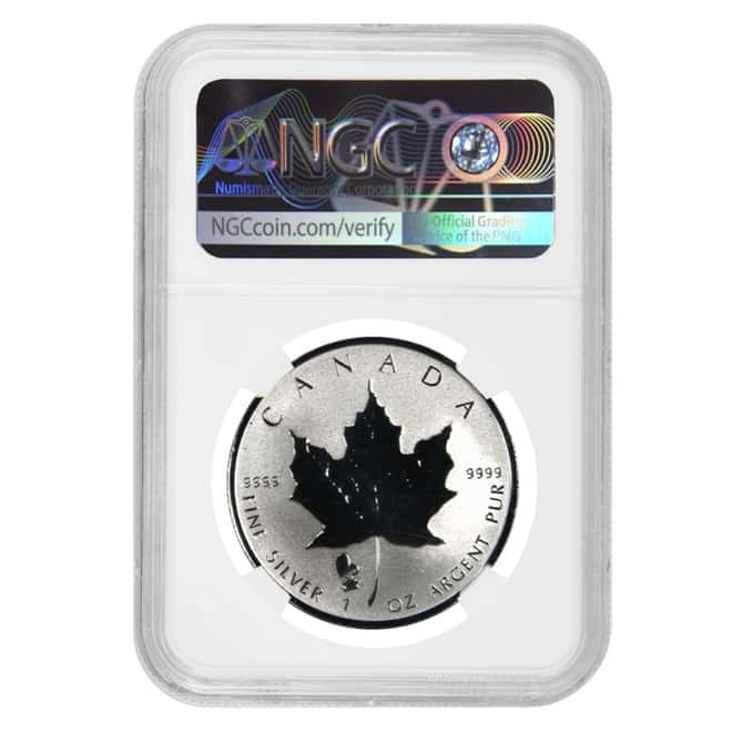 2019 1 oz Silver Canadian Maple Leaf Phonograph Privy Reverse Proof NGC PF 68 Obv Mint Error
