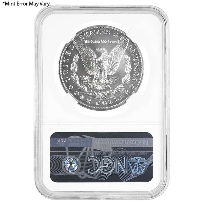 2021 Morgan Silver Dollar Centennial CC Privy NGC MS 69 ER Mint Error (Obv Struck Thru)