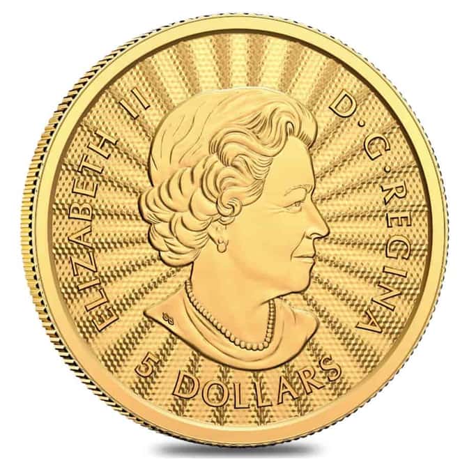2022 Canada 1/10 oz Gold The Majestic Polar Bear First Strikes Coin .9999 Fine (In Assay)