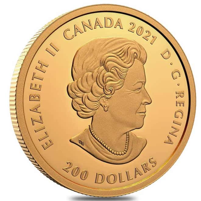 2021 Canada 1 oz Proof Gold Klondike Gold Rush 125th Anniversary .9999 Fine (w/Box & COA)