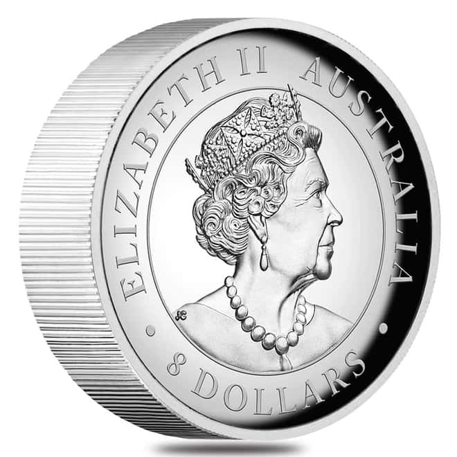 2022 5 oz Incused Silver Australian Kookaburra Perth Mint .9999 Fine (w/Box & COA)
