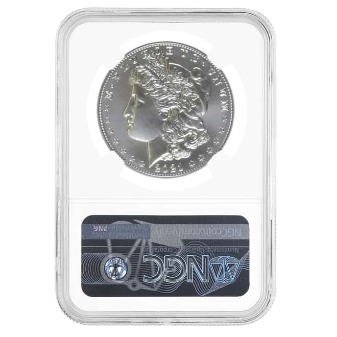 2021-D Morgan Silver Dollar Centennial NGC MS 69 Mint Error (Rev Struck Thru)