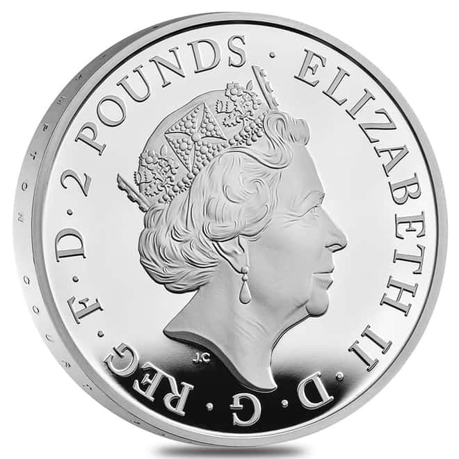 2023 Great Britain 1 oz Proof Silver The Tudor Beasts Yale of Beaufort Coin .999 Fine (w/Box & COA)