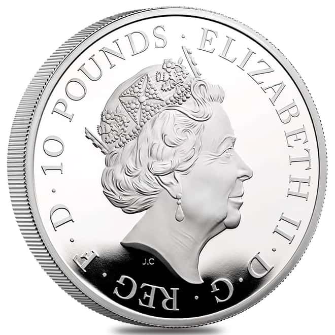2023 Great Britain 5 oz Proof Silver The Tudor Beasts Yale of Beaufort Coin .999 Fine (w/Box & COA)