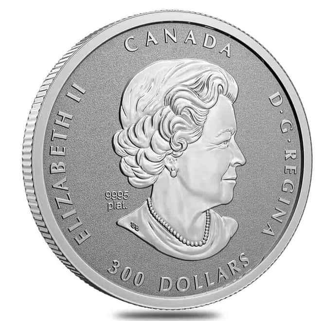 2022 Canada 1 oz Platinum Jubilee of Queen Elizabeth II Platinum Coin .9995 Fine (w/Box & COA)