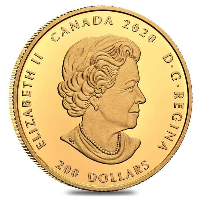 2020 Canada 1 oz Proof Gold Forevermark Black Label Round Diamond Coin .99999 Fine (w/Box & COA)