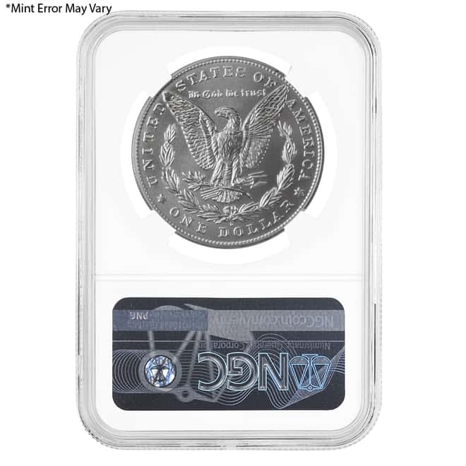 2021-D Morgan Silver Dollar Centennial NGC MS 69 ER Mint Error (Obv Struck Thru)