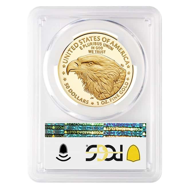 2021-W 1 oz $50 Proof Gold American Eagle Type 2 PCGS PF 69 FDOI DCAM