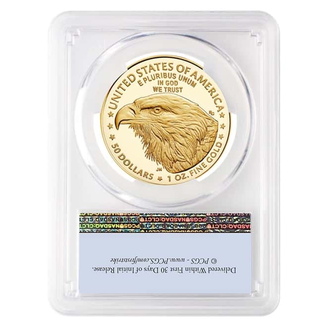2021-W 1 oz $50 Proof Gold American Eagle Type 2 PCGS PF 69 FS DCAM