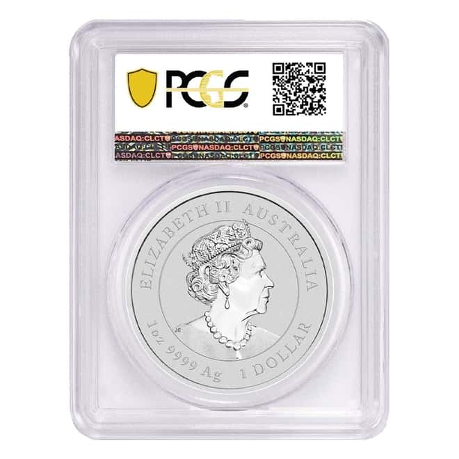 2020 1 oz Silver Lunar Year of The Mouse / Rat Dragon Privy Australian Perth Mint PCGS MS 70 First Strike