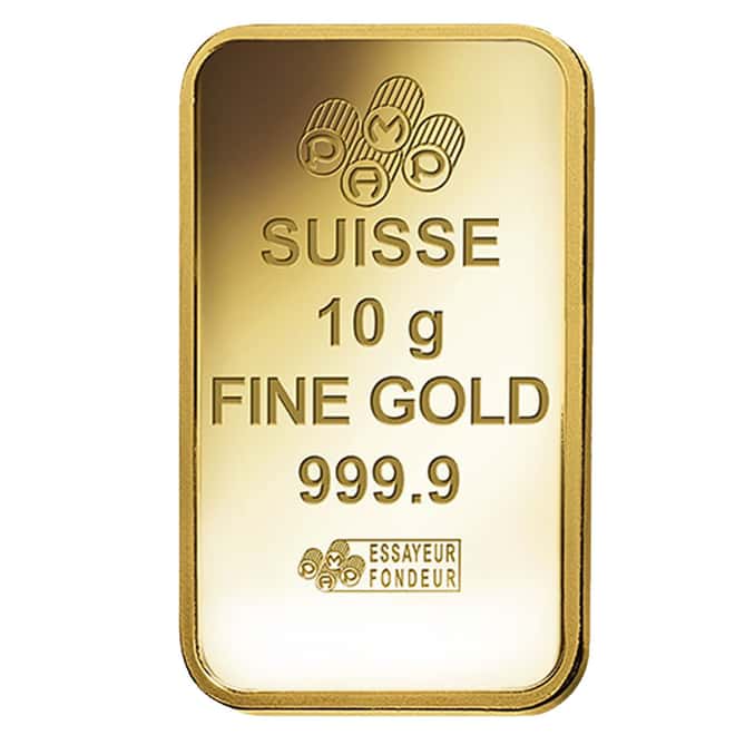 Box of 25 - 10 gram PAMP Suisse Gold Bar - Am Yisrael Chai (in Assay) .9999 Fine