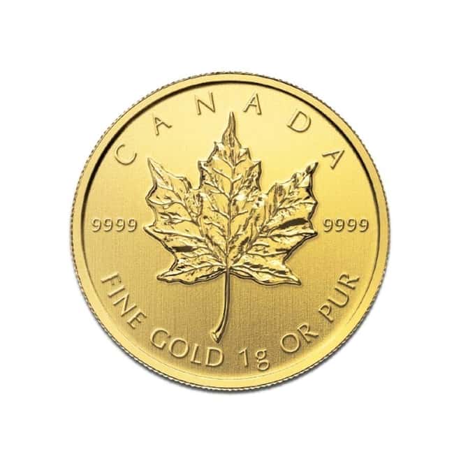 2014 25 x 1 gram Canadian Gold Maples .9999 Fine (Individual Assays) 