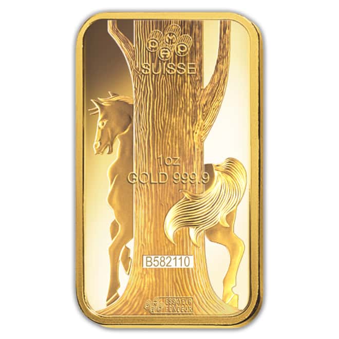 1 oz PAMP Suisse Year of the Horse Gold Bar (In Assay)