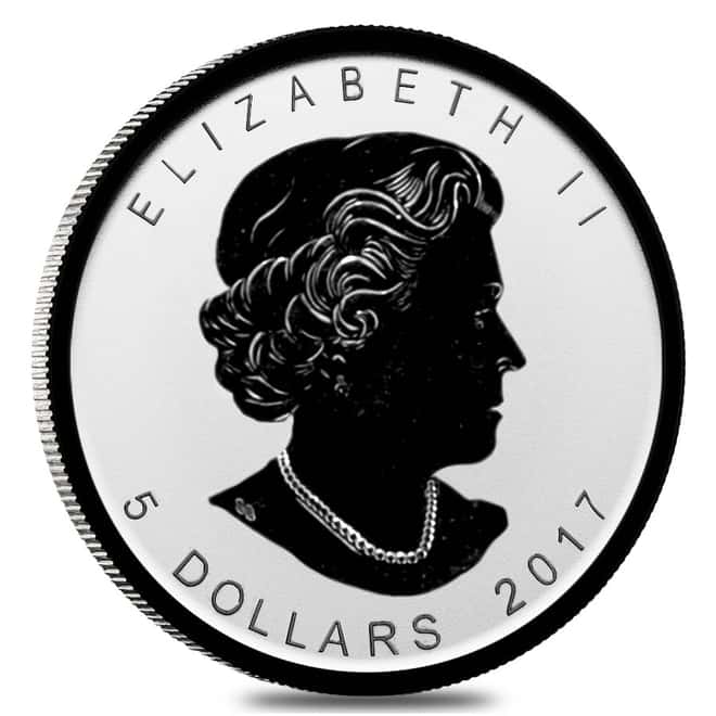 Monster Box of 500 - 2017 1 oz Silver Canadian Maple Leaf Lunar Rooster Privy .9999 Fine $5 Coin BU (20 Roll,Tube of 25)