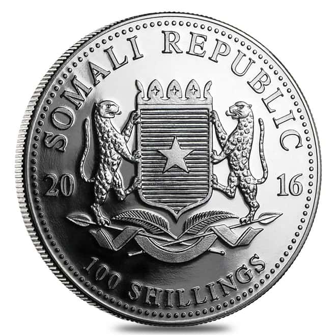 2016 Somalia 1 oz Silver African Elephant Berlin WMF Privy Mark Prooflike (W/Box & COA) 
