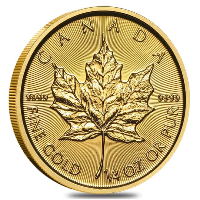2015 1/4 oz Canadian Gold Maple Leaf .9999 Fine Gold