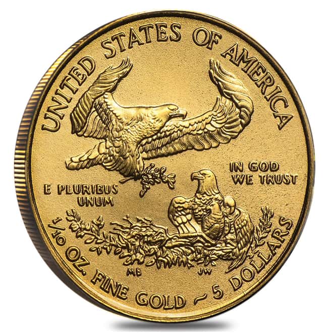 2015 1/10 oz Gold American Eagle $5 Coin