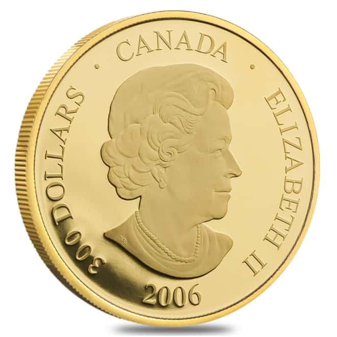 2006 Canada Proof Gold $300 Crystal Snowflake Coin