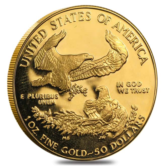 1986-W 1 oz Proof Gold American Eagle (w/Box)