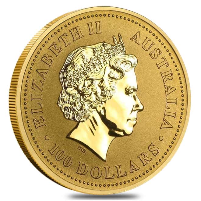 2001 1 oz Gold Lunar Year of Snake Perth Mint Series I Coin (In Capsule)