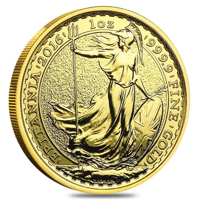 2016 Great Britain 1 oz Gold Britannia Coin BU 