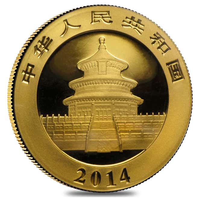 2014 1/2 oz Chinese Gold Panda 200 Yuan .999 Fine BU (Sealed)